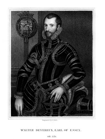 Walter Devereux, 1. Essex Kontu, İngiliz asilzadesi, 1824. by W. Holl