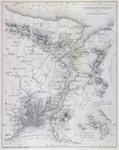 Konstantinopolis ve Boğaziçi, c.1850 by W Hughes