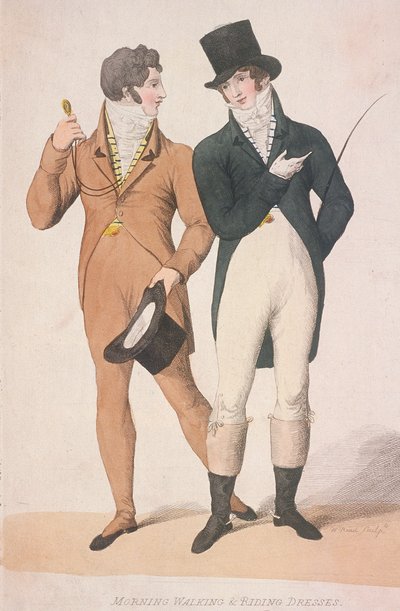 Sabah yürüyüşü ve binicilik elbiseleri, c1810 by W Read