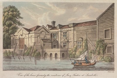 Eskiden Guy Fawkes'ın Lambeth'teki Rezidansı olan Evin görünümü by W. Read