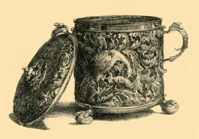 Gümüş yaldızlı kap ve kapak, 1669-1670, 1881. by W T Roberts
