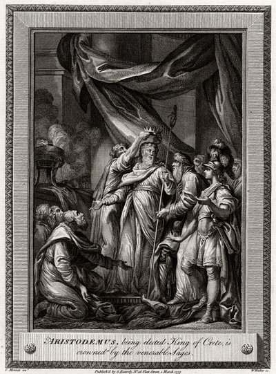 Girit Kralı seçilen Aristodemus, 1777