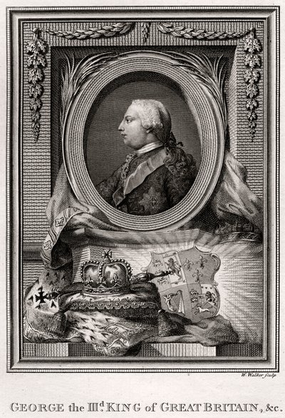 George III, Büyük Britanya Kralı, 1777 by W. Walker