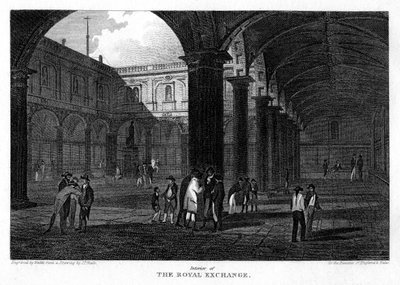 Kraliyet Borsası, Londra Şehri, 1816. by W. Wallis
