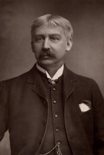 ""(Francis) Bret Harte (1836-1902) Amerikalı editör ve öykü yazarı (woodburytype) by W. and D. (after) Downey