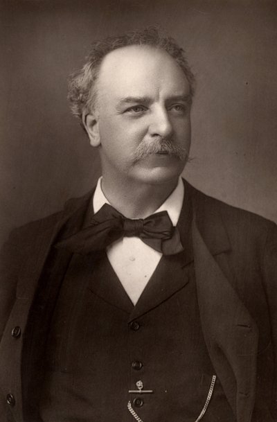 ""Charles Santley (1834-1922) İngiliz bariton (woodburytype). by W. and D. (after) Downey