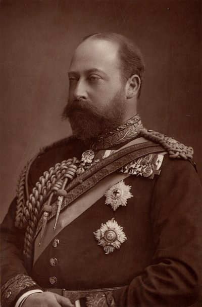 VII.Edward (1841-1910) 1901'den beri Birleşik Krallık kralı iken, halen Galler Prensi. (woodbury tipi) by W. and D. (after) Downey