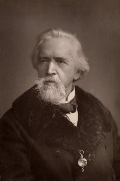 ""George Jacob Holyoake (1817-1906) İngiliz laik ve sosyal reformcu. İngiltere'de ateizm nedeniyle hapsedilen son kişi (1842). Kooperatif hareketinde aktif. (woodbury tipi) by W. and D. (after) Downey