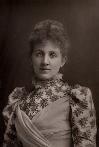 ""Liza Lehmann (Elizabetta Nina Mary Frederika Lehmann - 1862-1918) İngiliz soprano ve besteci. (woodbury tipi) by W. and D. (after) Downey
