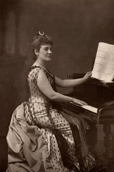 ""Madam Nordica (Lilian Norton) (1857-1914) Amerikan soprano. (woodbury tipi) by W. and D. (after) Downey