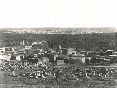 Sulhieh, Şam, Osmanlı Suriye, 1895 şehir panoraması. by W and S Ltd