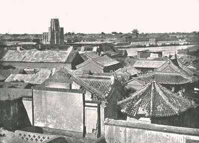 Katedral kalıntılarını gösteren genel görünüm, Tien-Tsin, Çin, 1895. by W and S Ltd