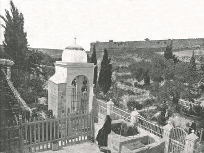 Gethsemane Bahçesi, Kudüs, Filistin, 1895. by W and S Ltd