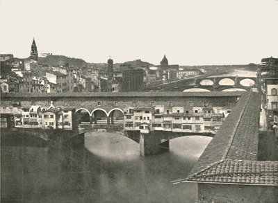 Ponte Vecchio, Floransa, İtalya, 1895. by W and S Ltd