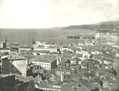 Kasaba ve liman, Trieste, İtalya, 1895. by W and S Ltd