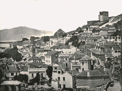 Kasabanın görünümü, Cebelitarık, 1895. by W and S Ltd