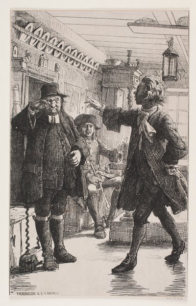 Erasmus Montanus ve Per Degn by Waldemar Bøhme