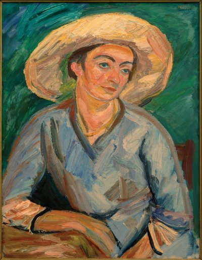 Şapkalı Kadın (Oda Rösler) by Waldemar Rosler