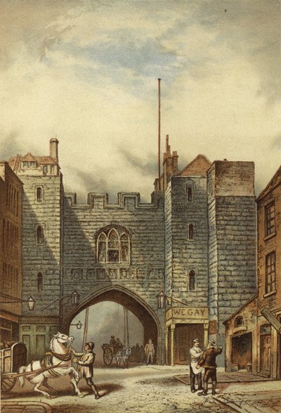 Aziz John Kapısı, Clerkenwell (chromolitho) by Waldo Sargeant