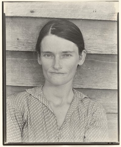 Allie Mae Burroughs, Bir Pamuk Ortakçısının Eşi, Hale County, Alabama by Walker Evans