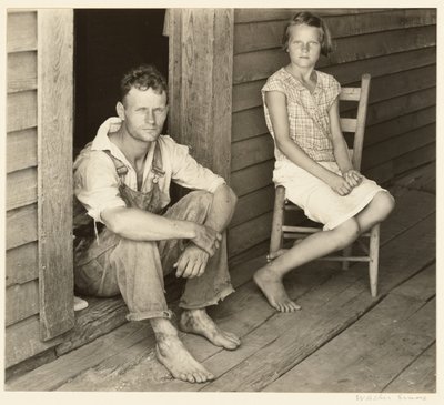 Floyd ve Lucille Burroughs, Hale İlçesi, Alabama by Walker Evans