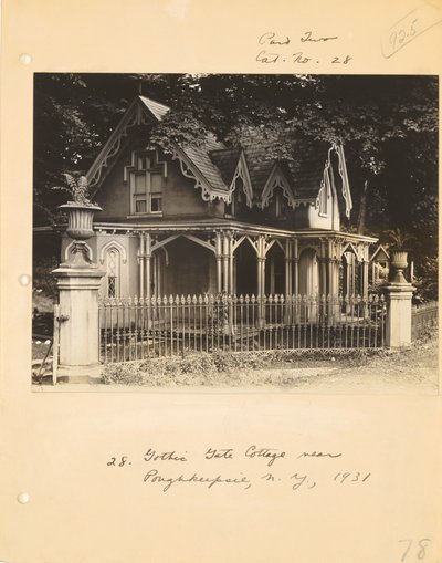 [Poughkeepsie, New York yakınlarındaki Gotik Kulübe] by Walker Evans