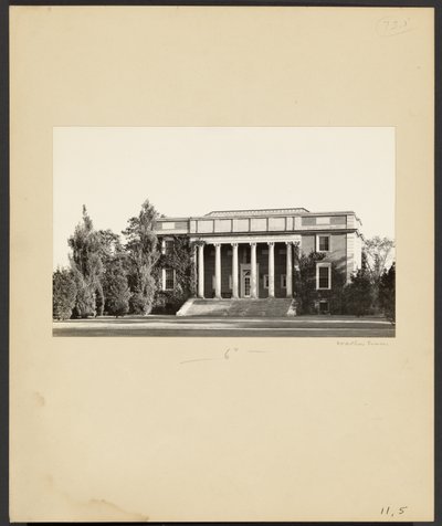 [Wheaton College: The Library (1923)] by Walker Evans