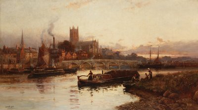 Worcester manzarası, 1890 by Walker Stuart Lloyd