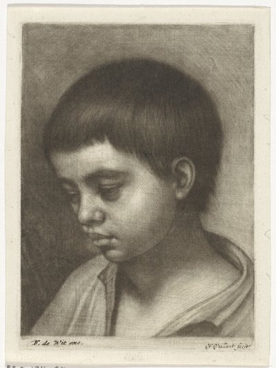 Bir çocuğun başı, solda by Wallerant Vaillant