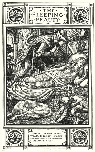 Uyuyan Güzel (gravür) by Walter (after) Crane