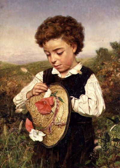 Hasır Şapka (yağ) by Walter Anderson