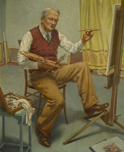 1 Numaralı Aynanın İçinden (Otoportre) by Walter Ashworth