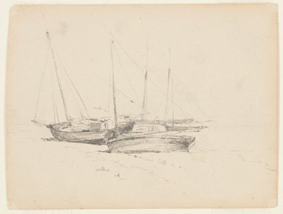 Deniz Kıyısında Balıkçı Tekneleri by Walter Clark