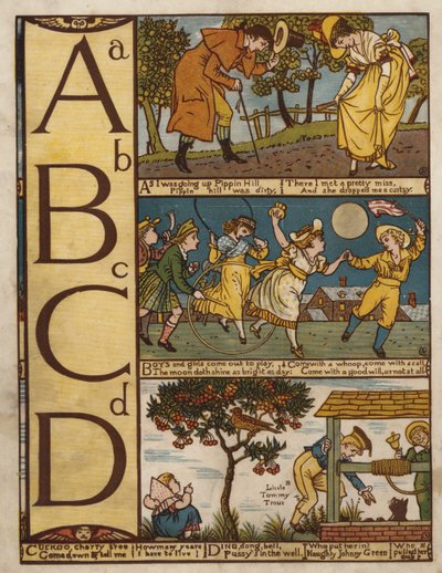 Alfabe (renkli taş) by Walter Crane