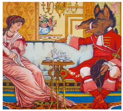 Güzel ve Çirkin, 1874 by Walter Crane