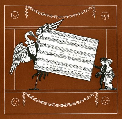 kedi ve keman by Walter Crane