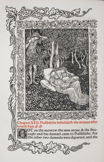 Bölüm XIII. Hallblithe onu seven kadını görüyor. by Walter Crane