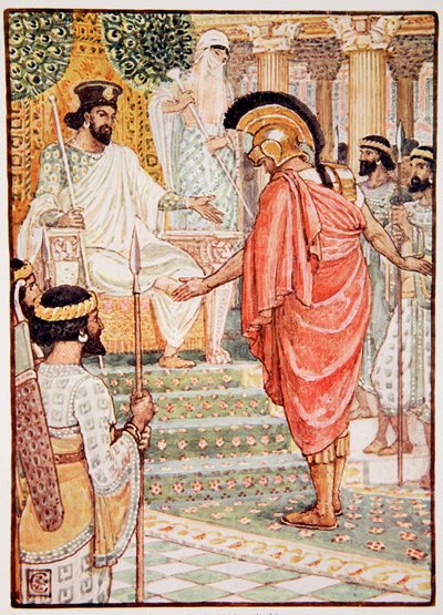 ಅವರು ರಾಜನ ಮುಂದೆ ಮೌನವಾಗಿ ನಿಂತರು, ಮೇರಿ ಮ್ಯಾಕ್ಗ್ರೆಗರ್ ಅವರ 