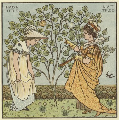 I Had a Little Nut Tree  by Walter Crane