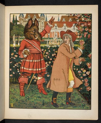 Güzel ve Çirkin için İllüstrasyon. by Walter Crane