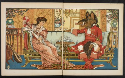 Güzel ve Çirkin için İllüstrasyon. by Walter Crane