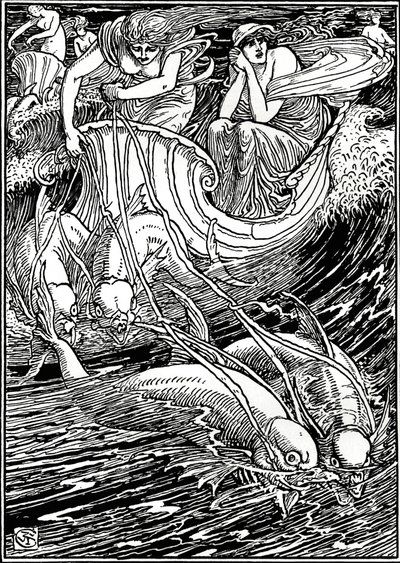 Faerie Queene için çizim, c1890, 1897 by Walter Crane