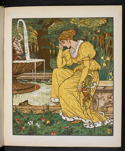 Kurbağa Prens için İllüstrasyon. by Walter Crane