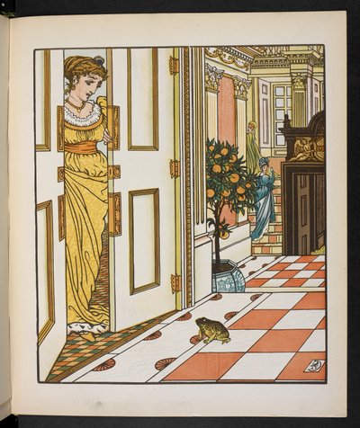 Kurbağa Prens için İllüstrasyon. by Walter Crane