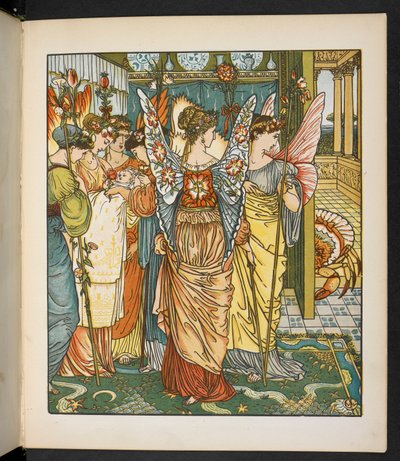 Ormandaki Hind için İllüstrasyon. by Walter Crane