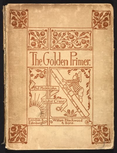 The Golden Primer'ın iç kapağı. by Walter Crane