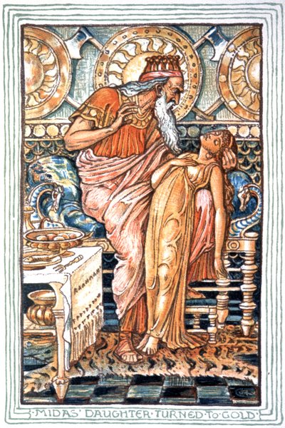 Kral Midas by Walter Crane