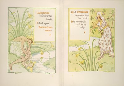 Nergis ve eyebright by Walter Crane