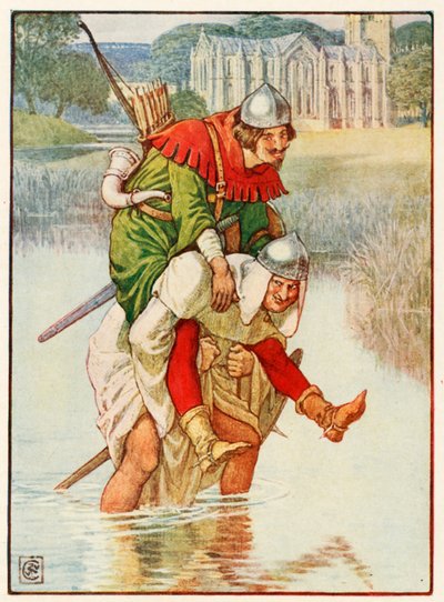 Robin Hood ve Baba Tuck by Walter Crane