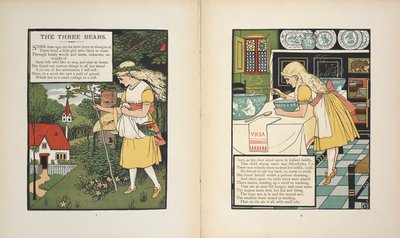 Silverlocks, hikayedeki bir karakter, 'Üç Ayı'. by Walter Crane